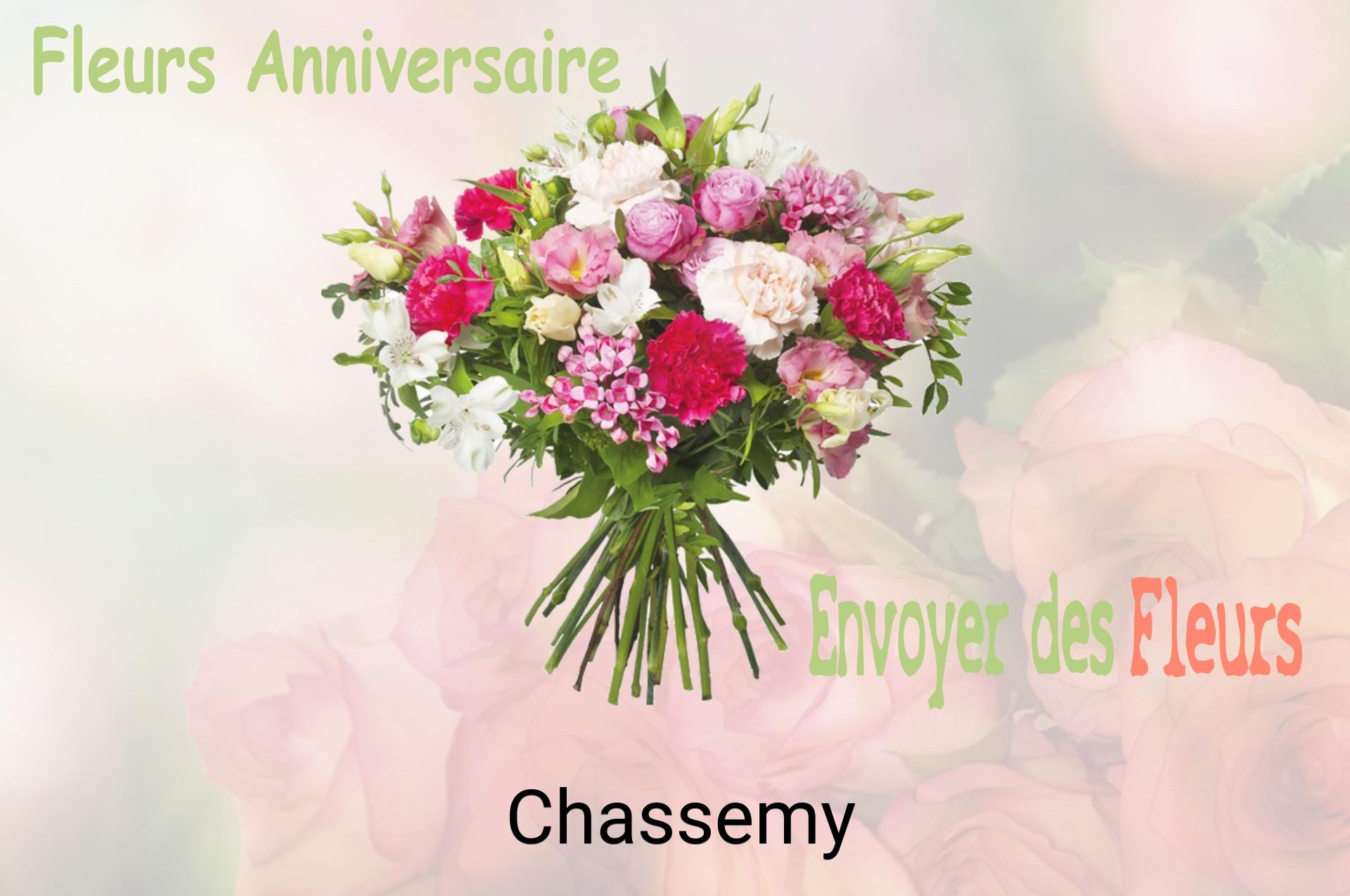 Bouquet de fleurs d’anniversaire livré à Chassemy